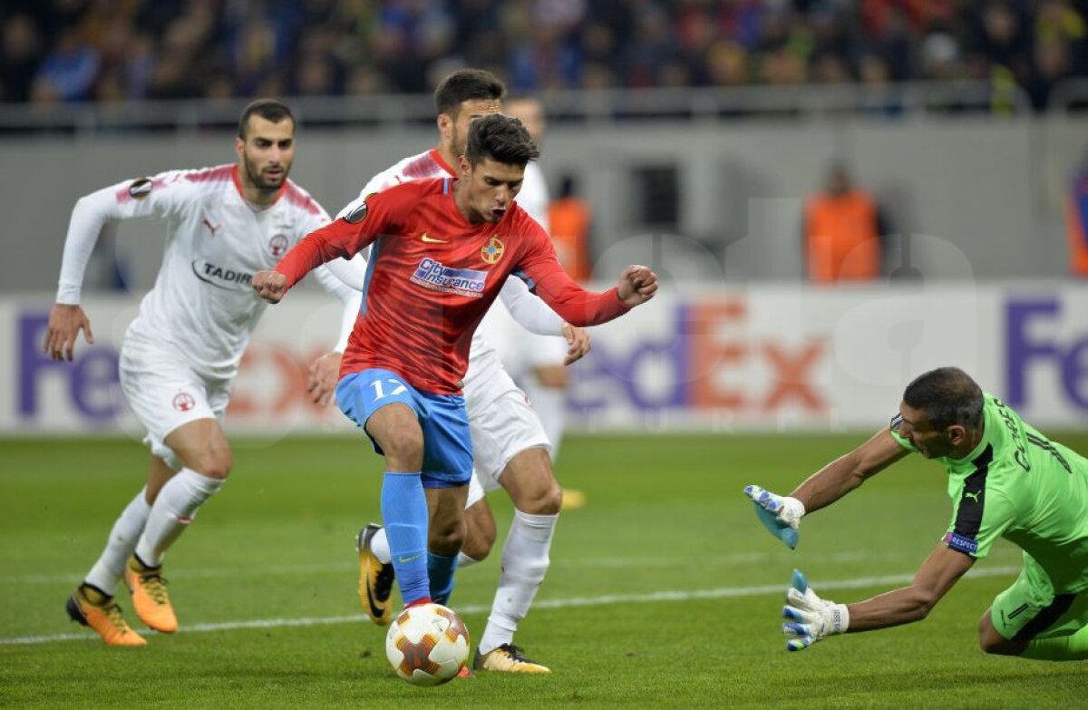 VIDEO + FOTO » FCSB, vestitoarea primăverii! Echipa roș-albastră a terminat la egalitate, 1-1 cu Beer Sheva și s-a calificat în 16-imile Europa League