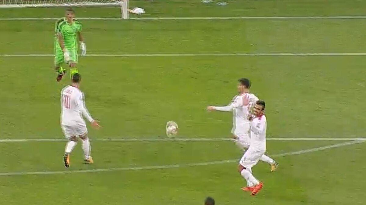 FCSB - HAPOEL BEER SHEVA // VIDEO + FOTO Gafă de amatori! Florinel Coman a marcat după ce fundașii adverși s-au făcut de râs