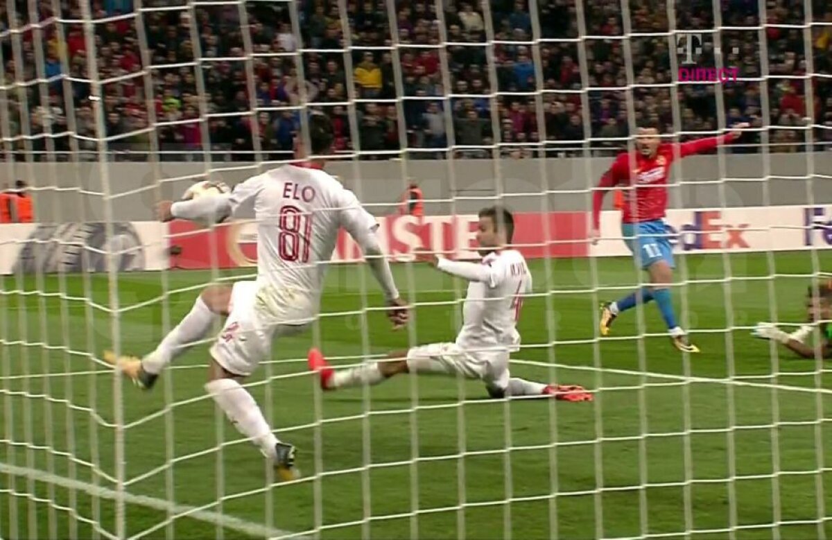 FCSB - HAPOEL BEER SHEVA 1-1 // VIDEO+FOTO Fază scandaloasă în repriza a doua! Steliștii trebuiau să primească penalty, după ce un jucător a făcut henț pe linia porții