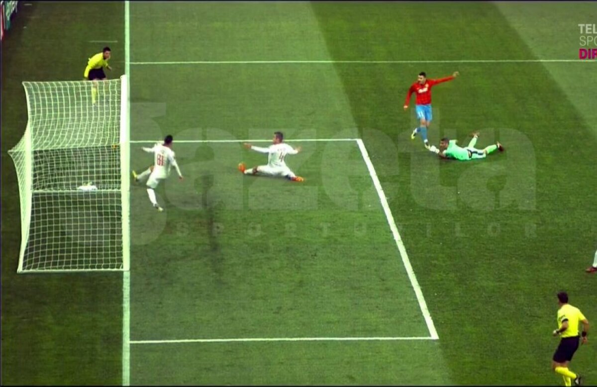 FCSB - HAPOEL BEER SHEVA 1-1 // VIDEO+FOTO Fază scandaloasă în repriza a doua! Steliștii trebuiau să primească penalty, după ce un jucător a făcut henț pe linia porții