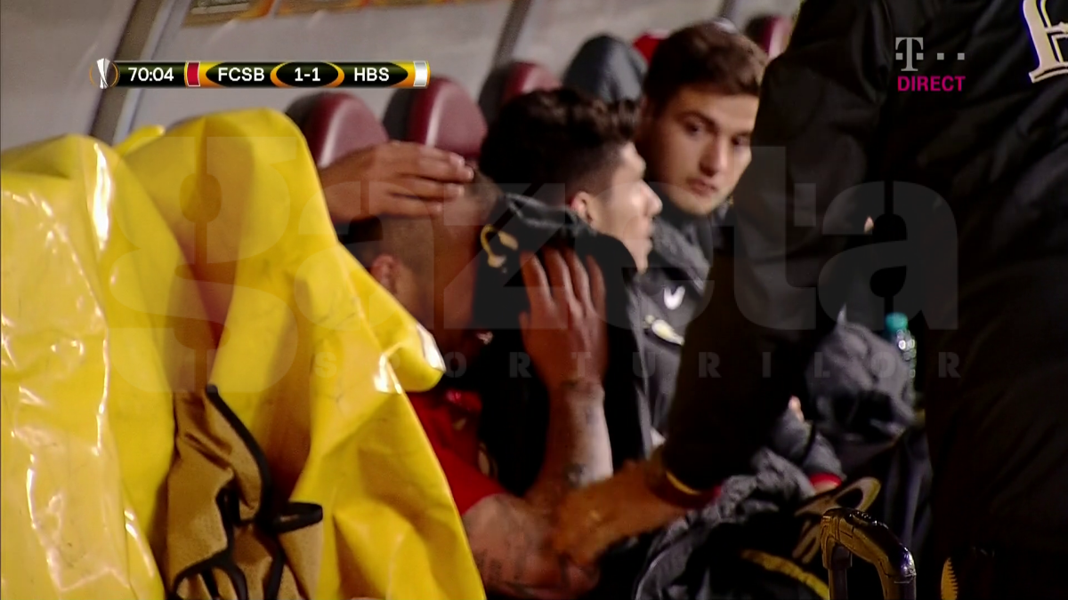 FCSB - HAPOEL BEER SHEVA // VIDEO + FOTO Moment IMPRESIONANT pe Arena Națională! Schimbat și huiduit de fani, Alibec a început să plângă pe bancă