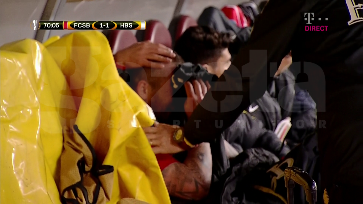FCSB - HAPOEL BEER SHEVA // VIDEO + FOTO Moment IMPRESIONANT pe Arena Națională! Schimbat și huiduit de fani, Alibec a început să plângă pe bancă