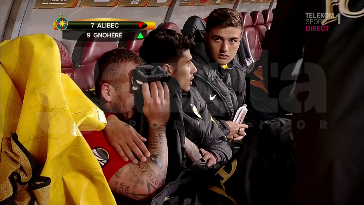 FCSB - HAPOEL BEER SHEVA // VIDEO + FOTO Moment IMPRESIONANT pe Arena Națională! Schimbat și huiduit de fani, Alibec a început să plângă pe bancă