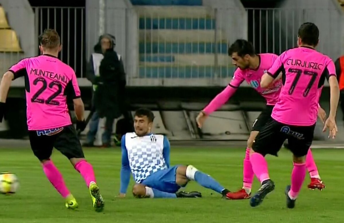 UPDATE » GALERIE FOTO + VIDEO Trei faulturi grosolane în meciul Juventus București - ACS Poli » Decizii de neînțeles ale arbitrului