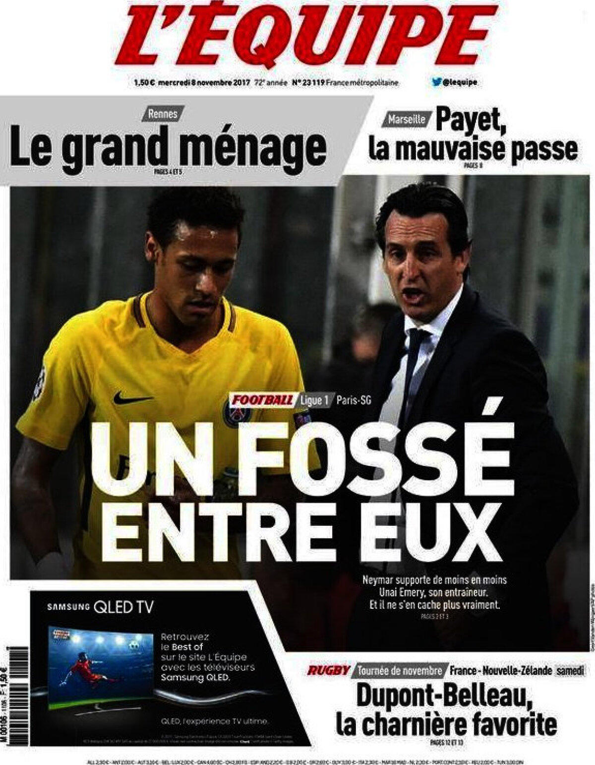 Ce scriu azi ziarele de sport din lume (8 noiembrie 2017)