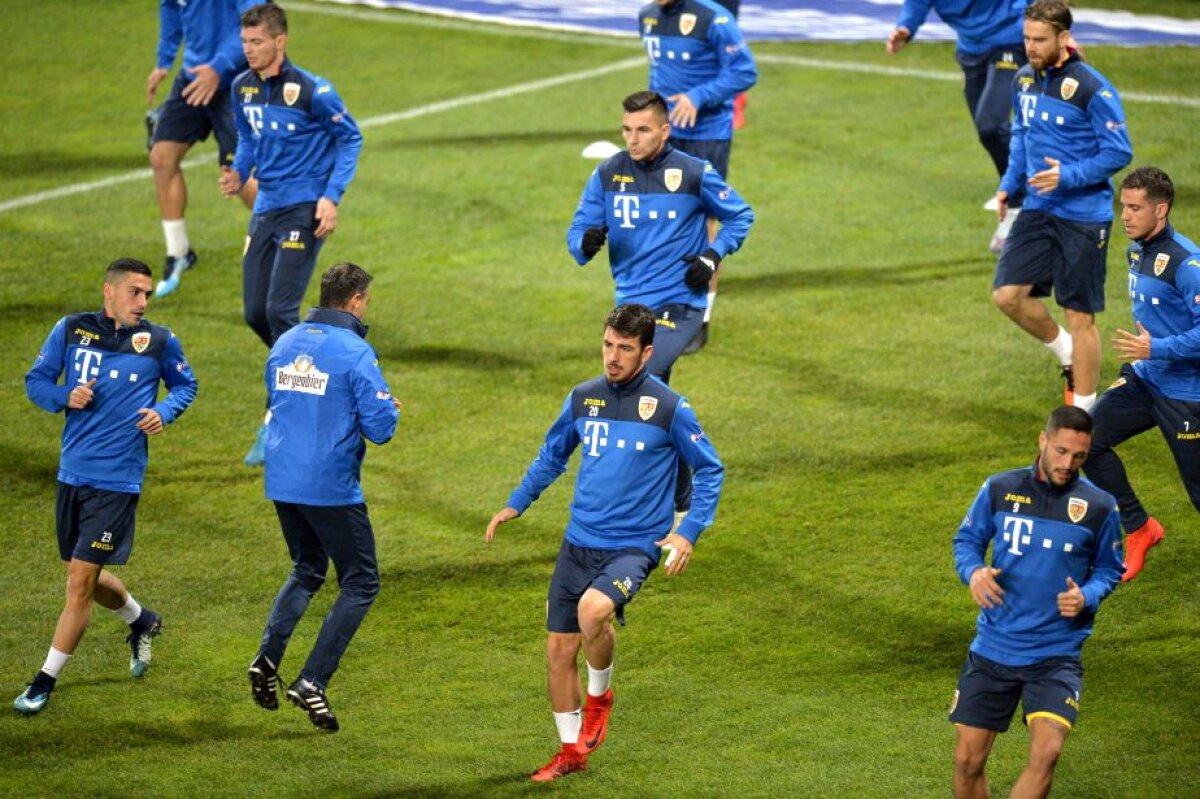 GALERIE FOTO "Tricolorii" au efectuat antrenamentul oficial înaintea amicalului cu Turcia de joi » Atmosferă relaxată la Cluj 