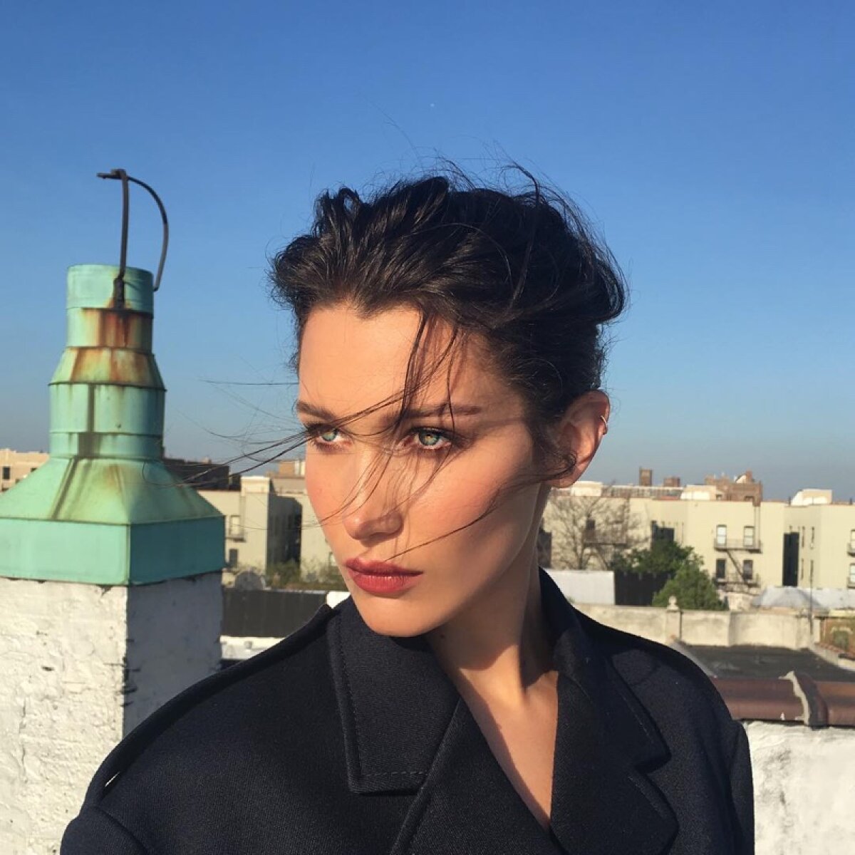 FOTO Air Bella » Faimoasa Hadid se implică într-o campanie inedită: e frontman în "Air Force One"