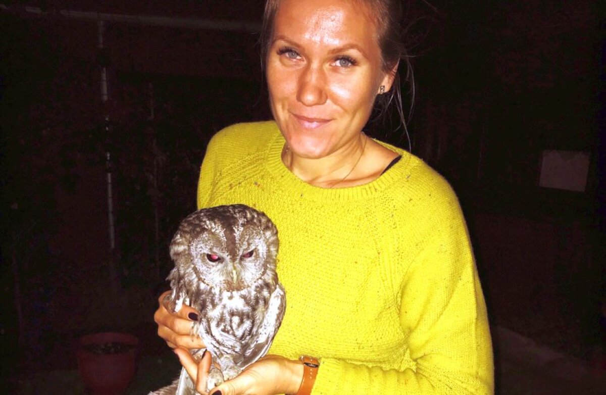 Bufnița la care visa » Adelina Boguș, campioana mondială la canotaj, a salvat o bufniță: "Mereu am vrut una! Îmi aduce noroc"