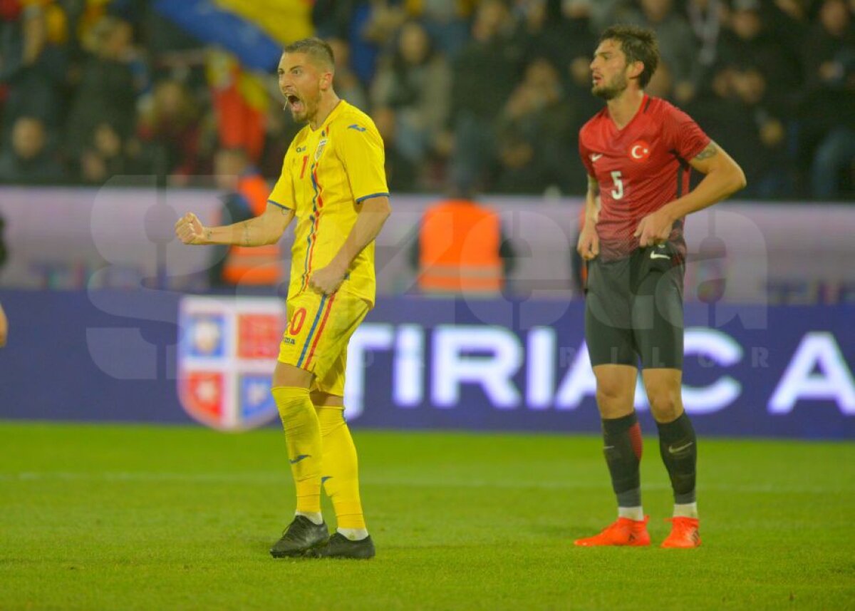 VIDEO+FOTO Idee de 10! România s-a distrat la Cluj cu Turcia lui Lucescu: "dublă" Grozav, "decarul" reinventat de Contra