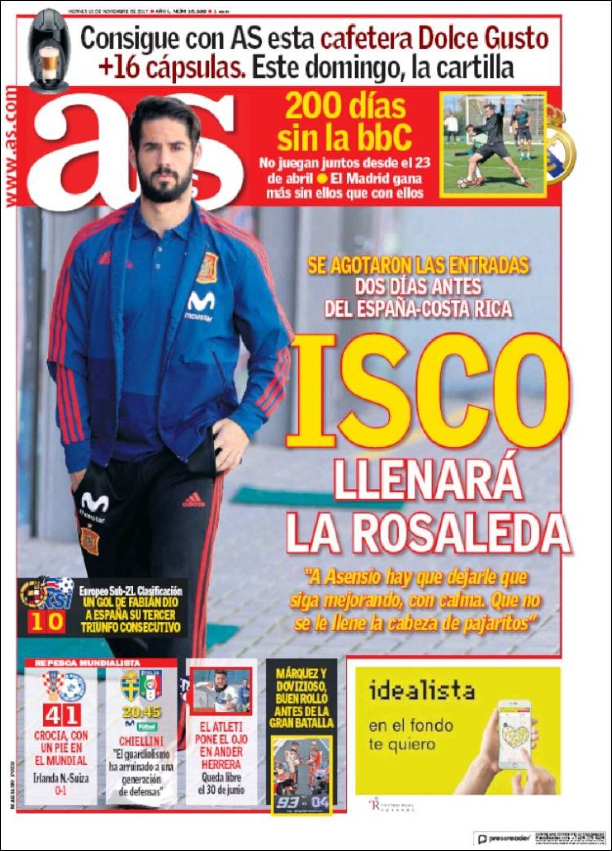 Ce scriu azi ziarele de sport din lume (9 noiembrie 2017)