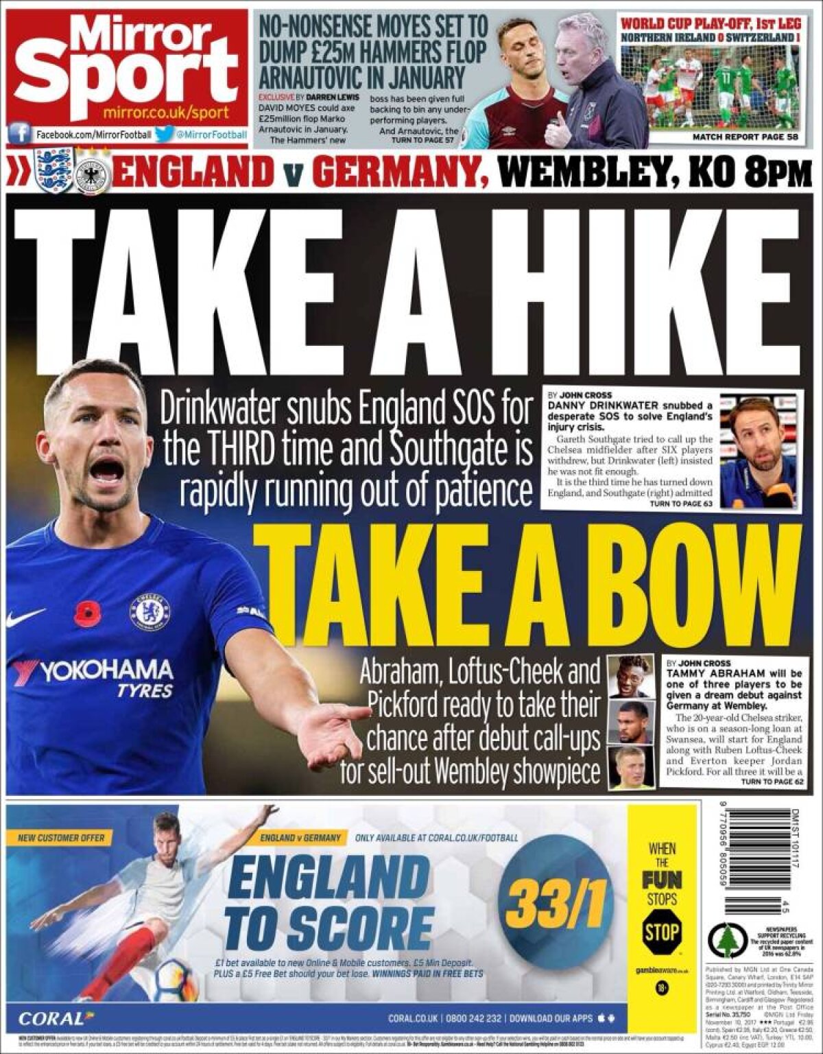 Ce scriu azi ziarele de sport din lume (9 noiembrie 2017)