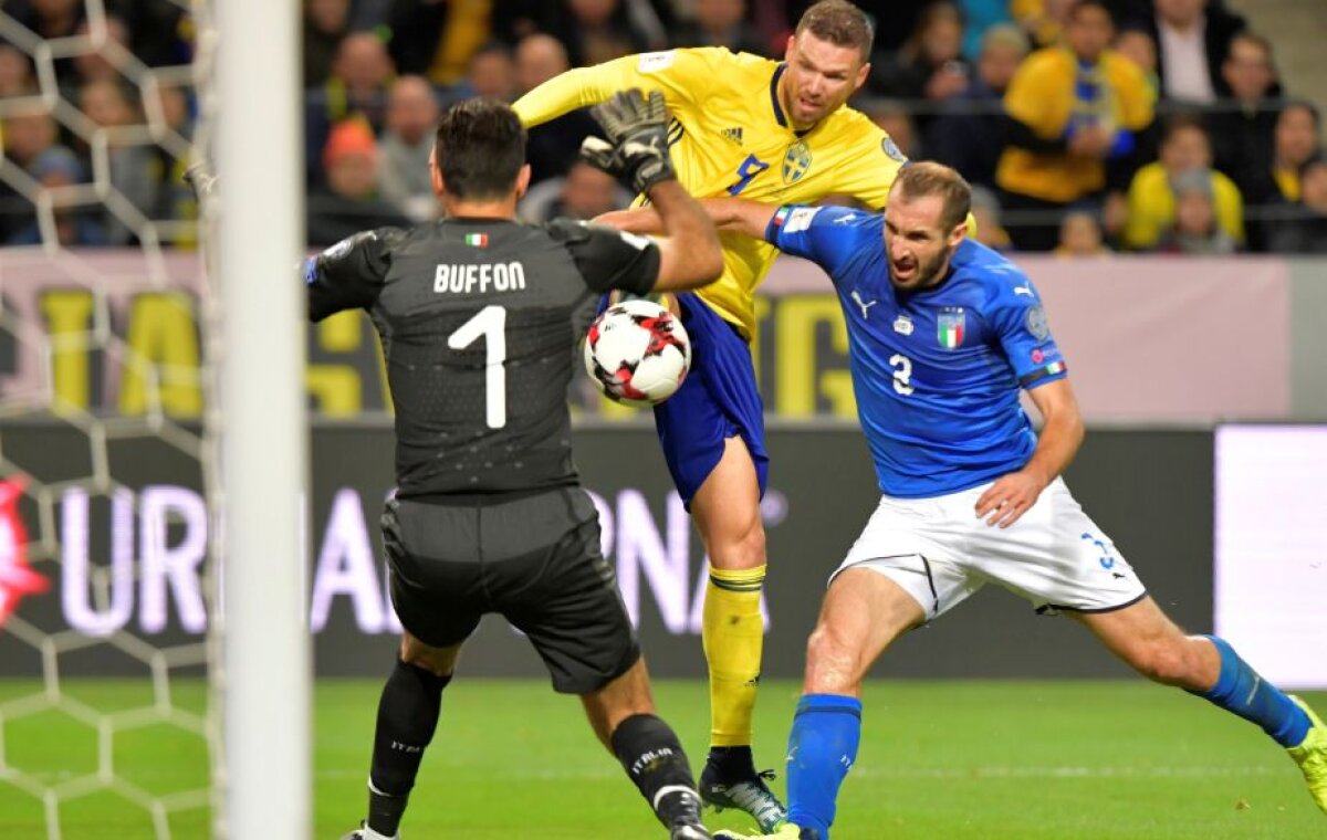 FOTO + VIDEO Surpriză mare la barajul pentru CM 2018: Suedia a învins-o pe Italia, iar calificarea Squadrei Azzurra e în pericol