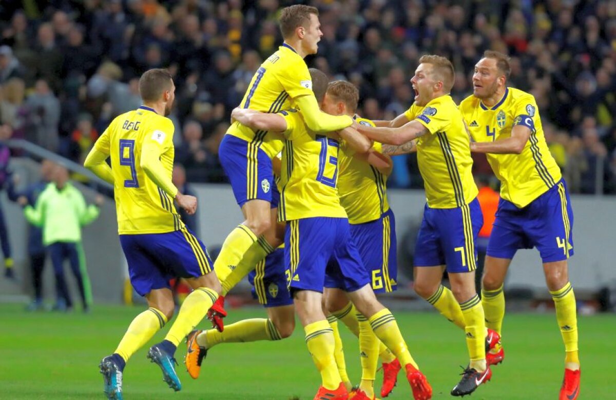 FOTO + VIDEO Surpriză mare la barajul pentru CM 2018: Suedia a învins-o pe Italia, iar calificarea Squadrei Azzurra e în pericol