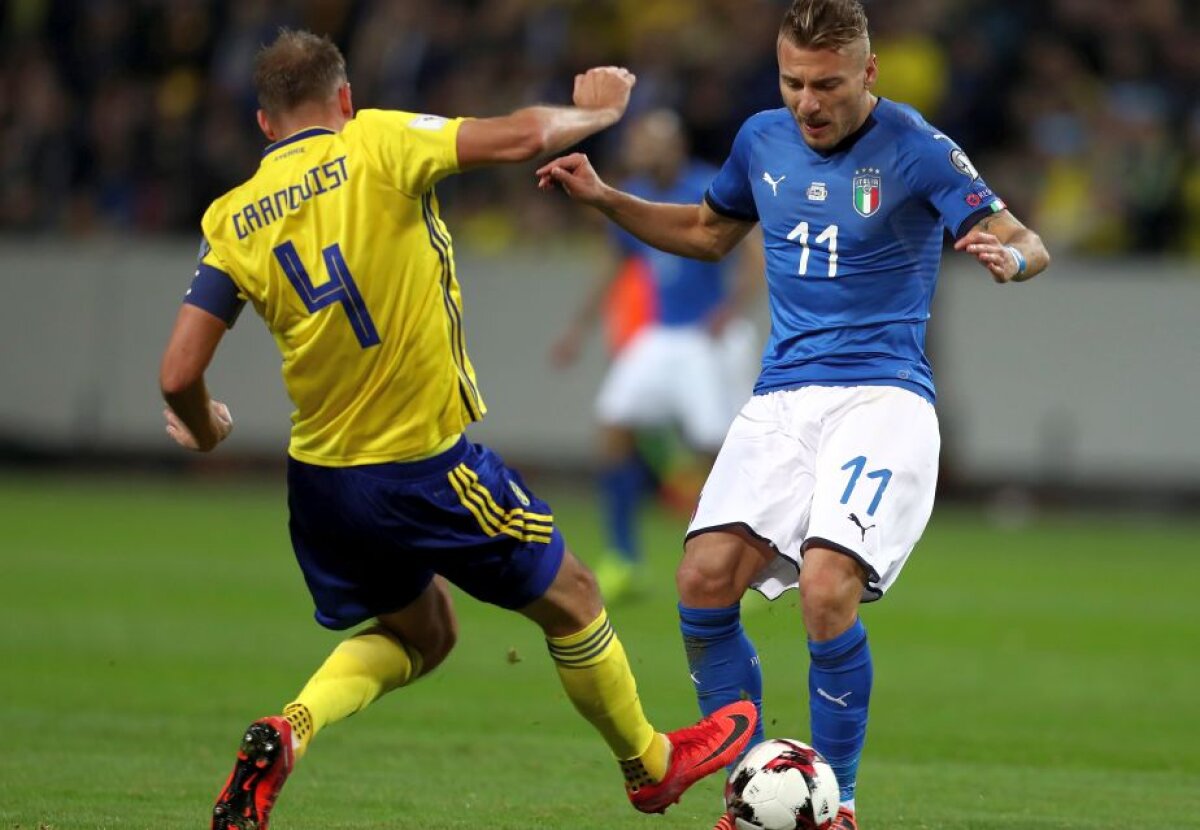 FOTO + VIDEO Surpriză mare la barajul pentru CM 2018: Suedia a învins-o pe Italia, iar calificarea Squadrei Azzurra e în pericol