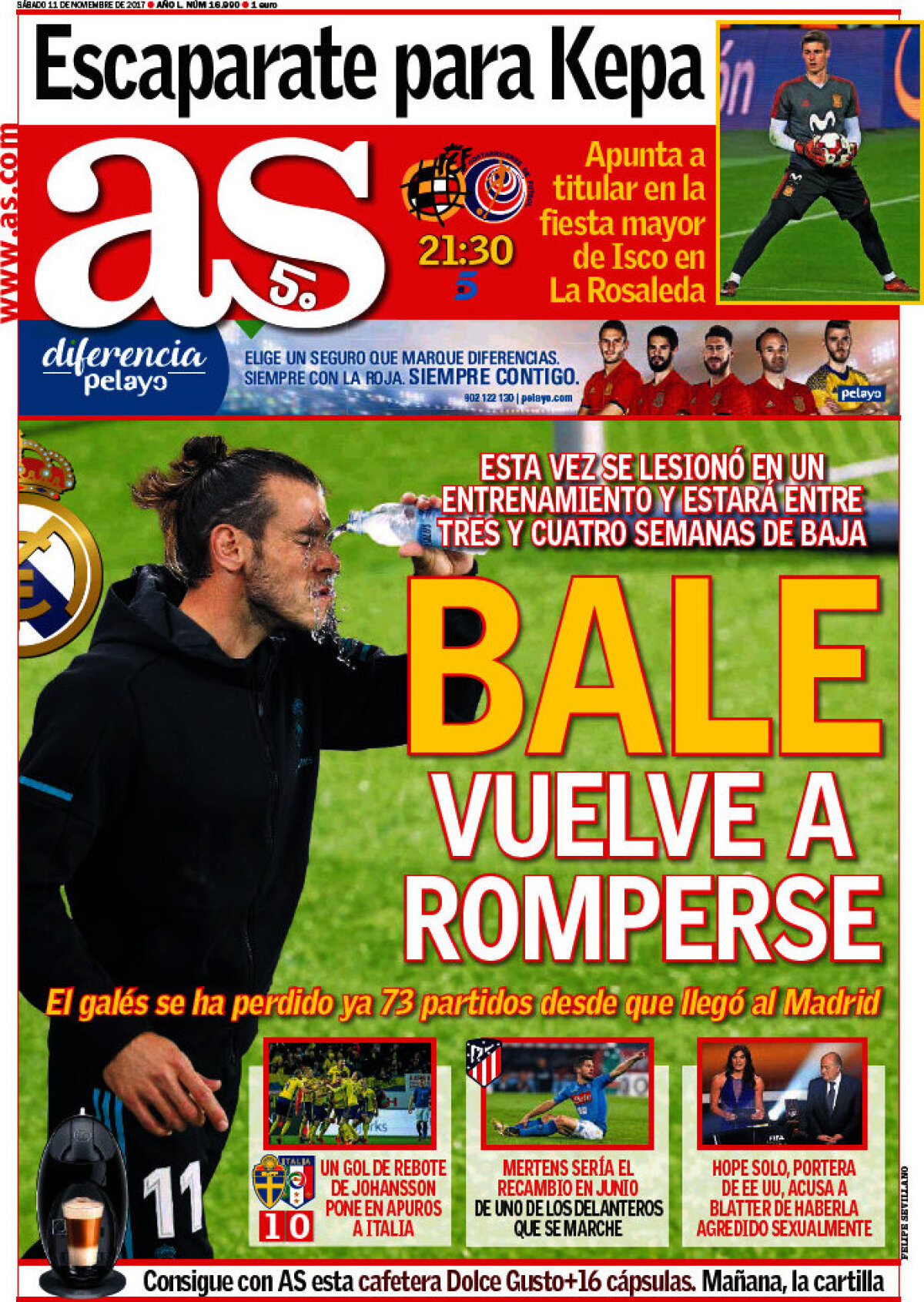 Ce scriu azi ziarele de sport din lume (11 noiembrie 2017)