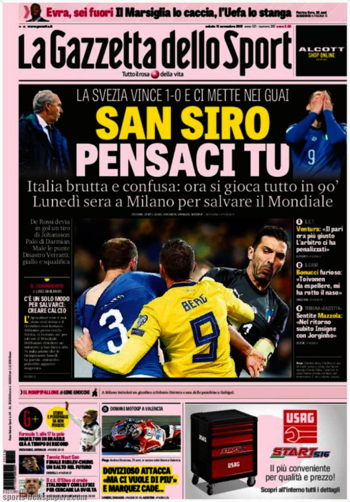 Ce scriu azi ziarele de sport din lume (11 noiembrie 2017)