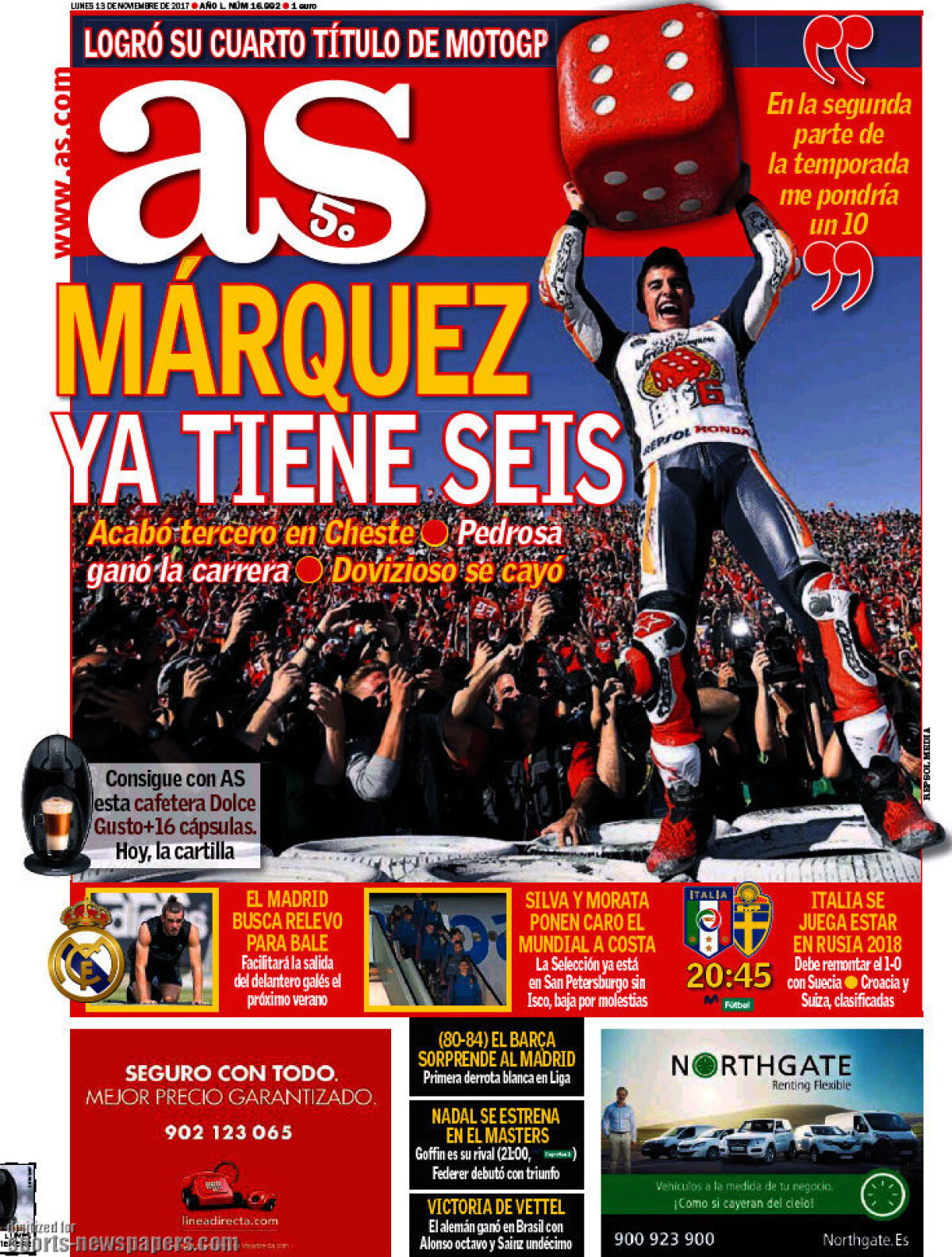 Ce scriu azi ziarele de sport din lume (13 noiembrie 2017)