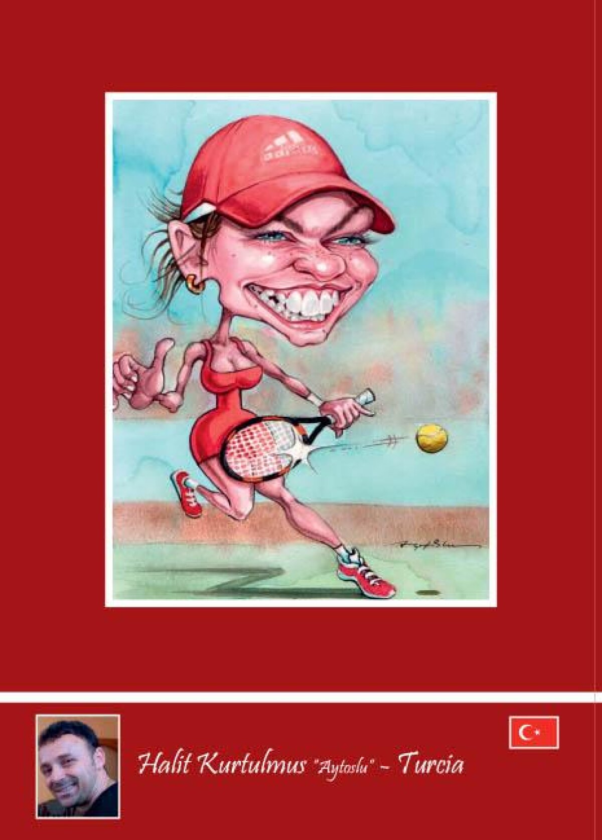 GALERIE FOTO Simona Halep, studiu de caz pentru caricaturiștii din întreaga lume » Expoziție inedită, azi, la București