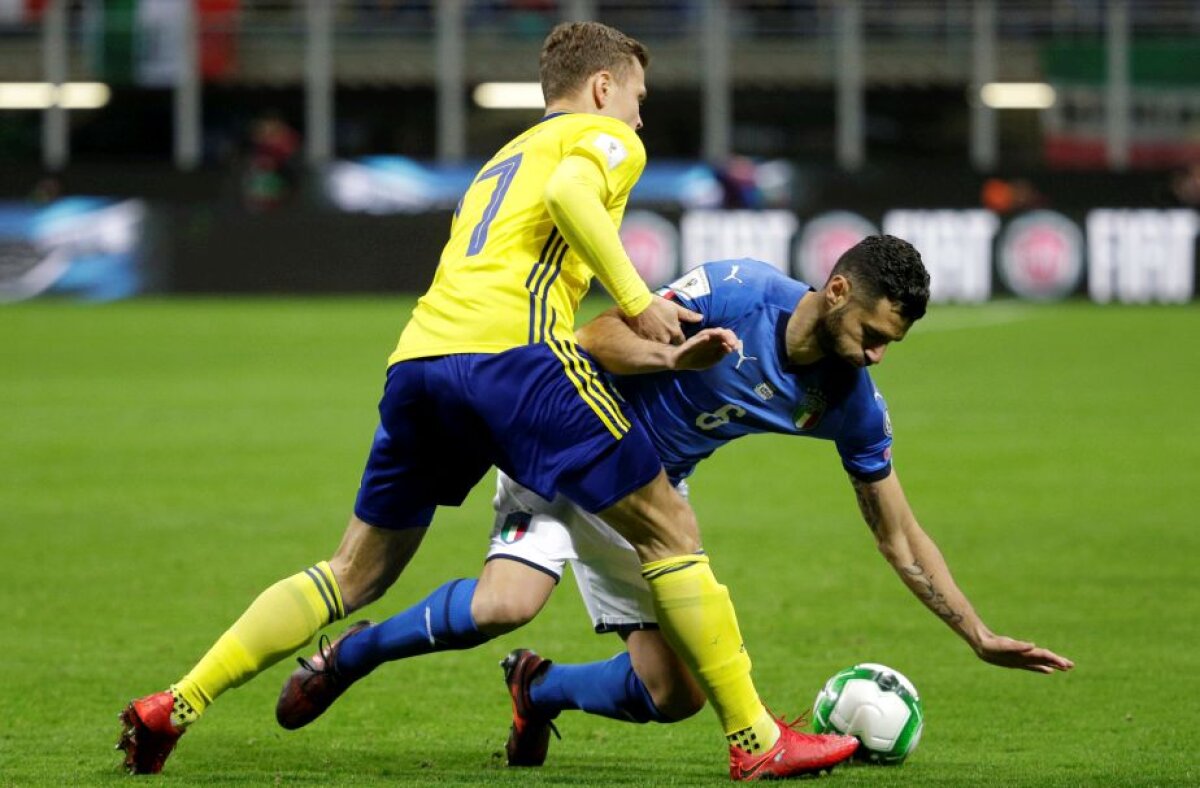 FOTO Ciao, ragazzi! Italia e blocată de Suedia și RATEAZĂ Mondialul pentru a doua oară în istorie! Coincidență nefastă