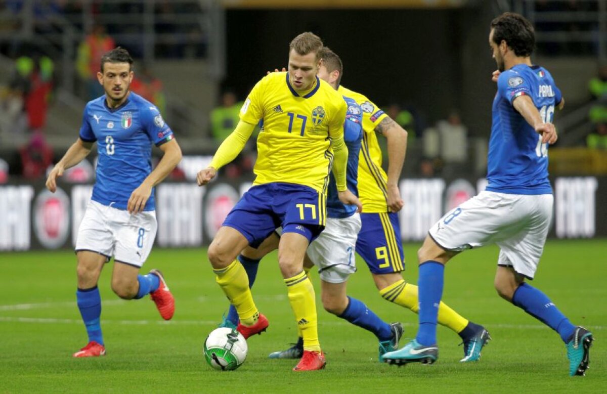 FOTO Ciao, ragazzi! Italia e blocată de Suedia și RATEAZĂ Mondialul pentru a doua oară în istorie! Coincidență nefastă