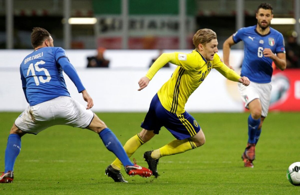 FOTO Ciao, ragazzi! Italia e blocată de Suedia și RATEAZĂ Mondialul pentru a doua oară în istorie! Coincidență nefastă