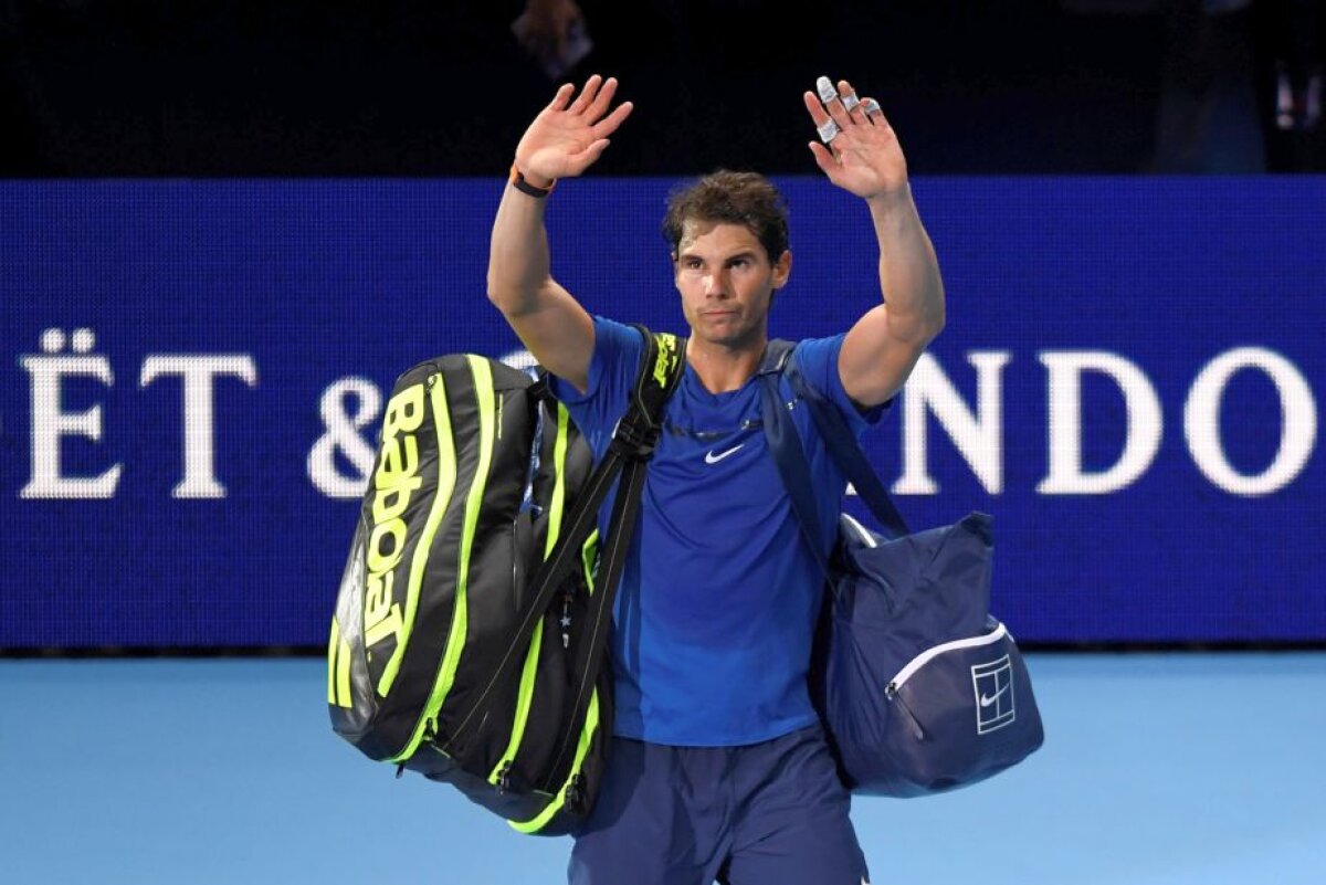 VIDEO+FOTO Rezultat-surpriză la Turneul Campionilor: Rafa Nadal, învins după un meci dramatic. Ibericul s-a retras din turneu din cauza accidentării la genunchi 