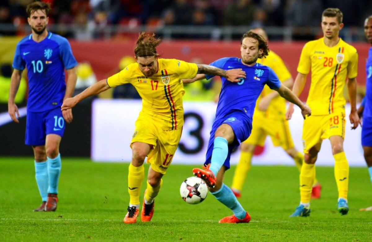 VIDEO + FOTO România - Olanda 0-3 » Prima înfrângere pentru Contra pe banca "tricolorilor"