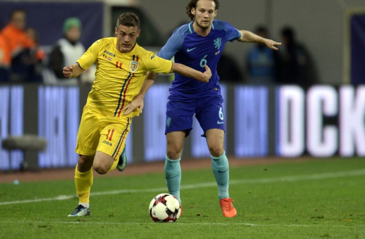 VIDEO + FOTO România - Olanda 0-3 » Prima înfrângere pentru Contra pe banca "tricolorilor"