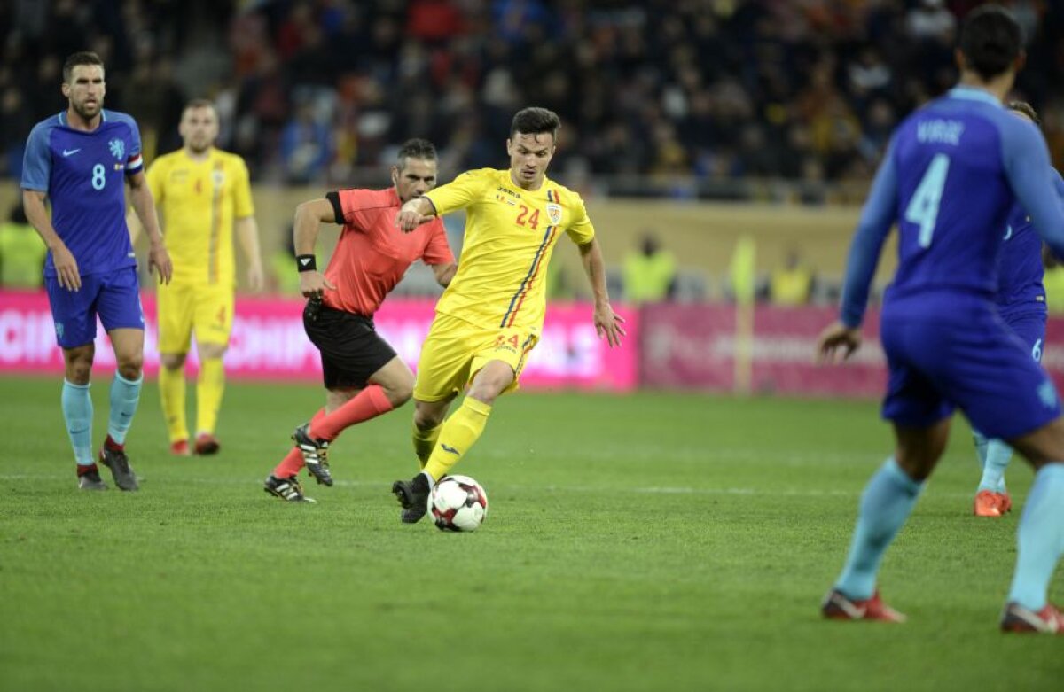 VIDEO + FOTO România - Olanda 0-3 » Prima înfrângere pentru Contra pe banca "tricolorilor"