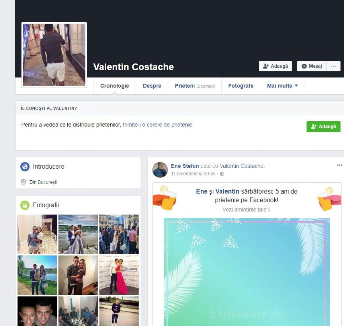 GALERIE FOTO Scandal online cu Valentin Costache: "Când țin cu Steaua, mă dau mare, mă dau mare" » Reacția fotbalistului, după apariția imaginilor