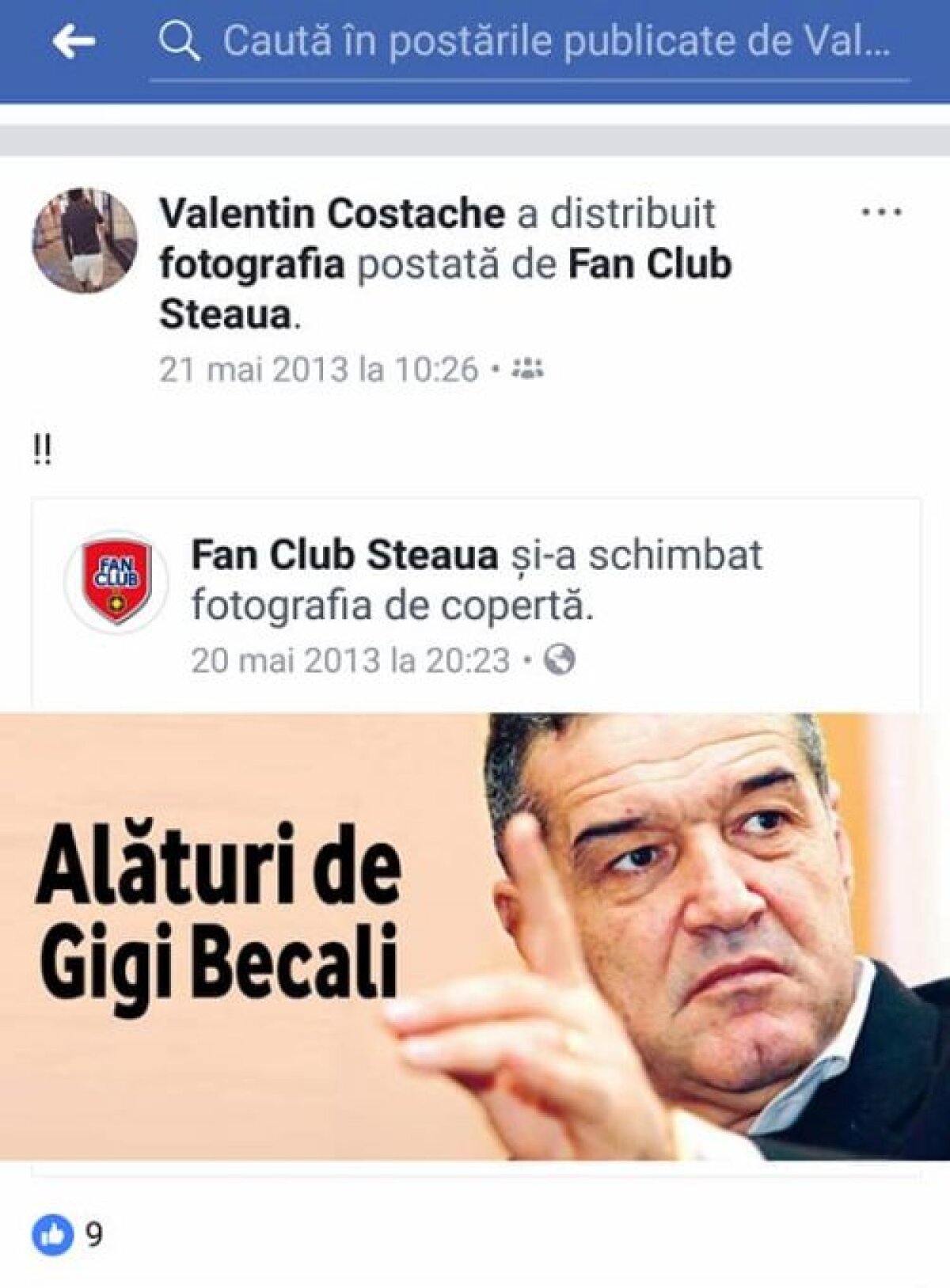 GALERIE FOTO Scandal online cu Valentin Costache: "Când țin cu Steaua, mă dau mare, mă dau mare" » Reacția fotbalistului, după apariția imaginilor
