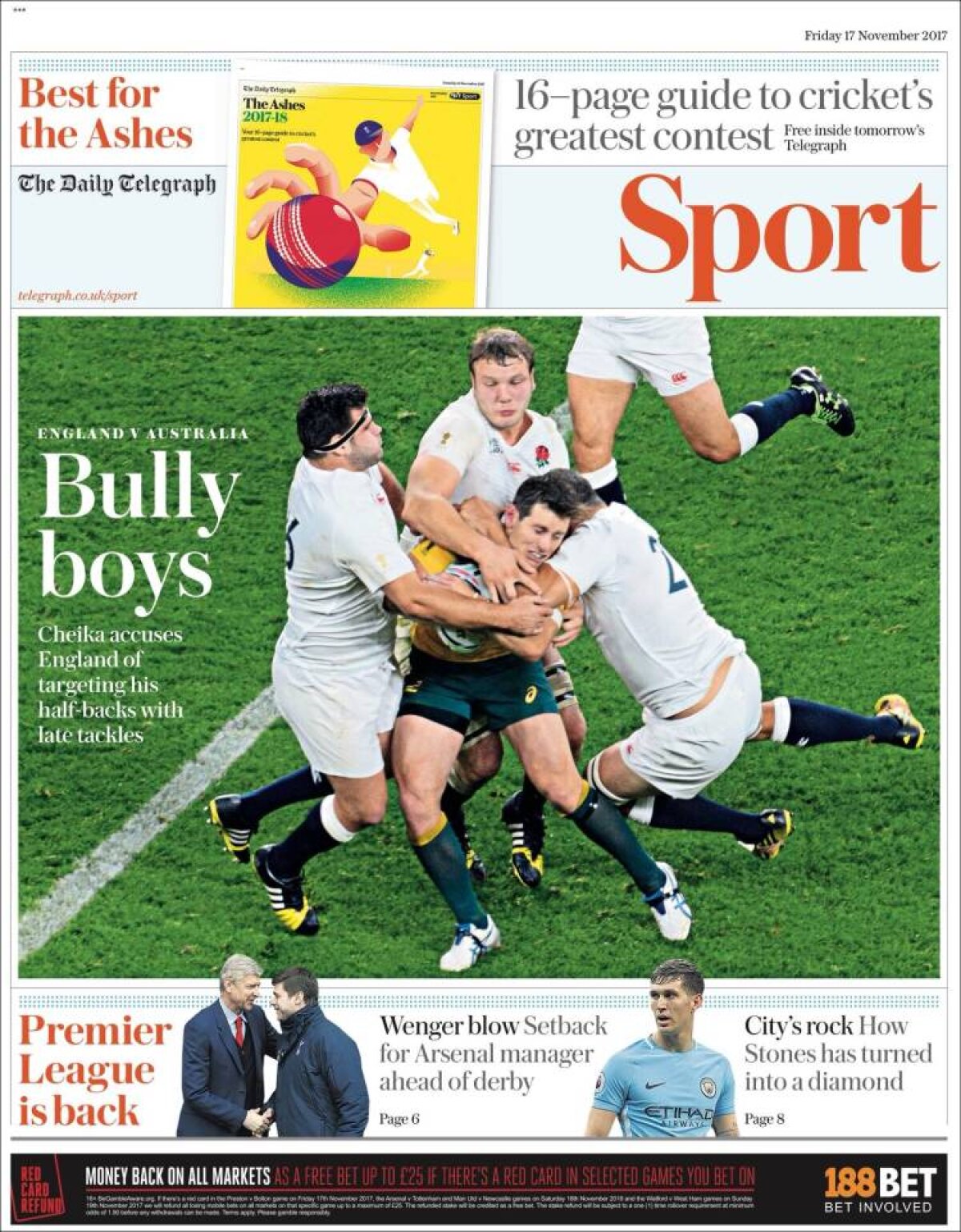 Ce scriu azi ziarele de sport din lume (17 noiembrie 2017)