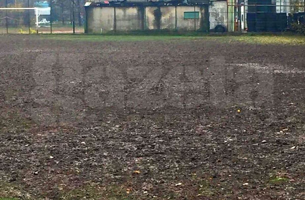 EXCLUSIV // FOTO ȘOCANT! Cum arată fotbalul juvenil din București în 2017 » Dinamo a jucat pe un teren mizerabil, iar o altă echipă a refuzat să dispute partida: "Această orezărie e o rușine!"