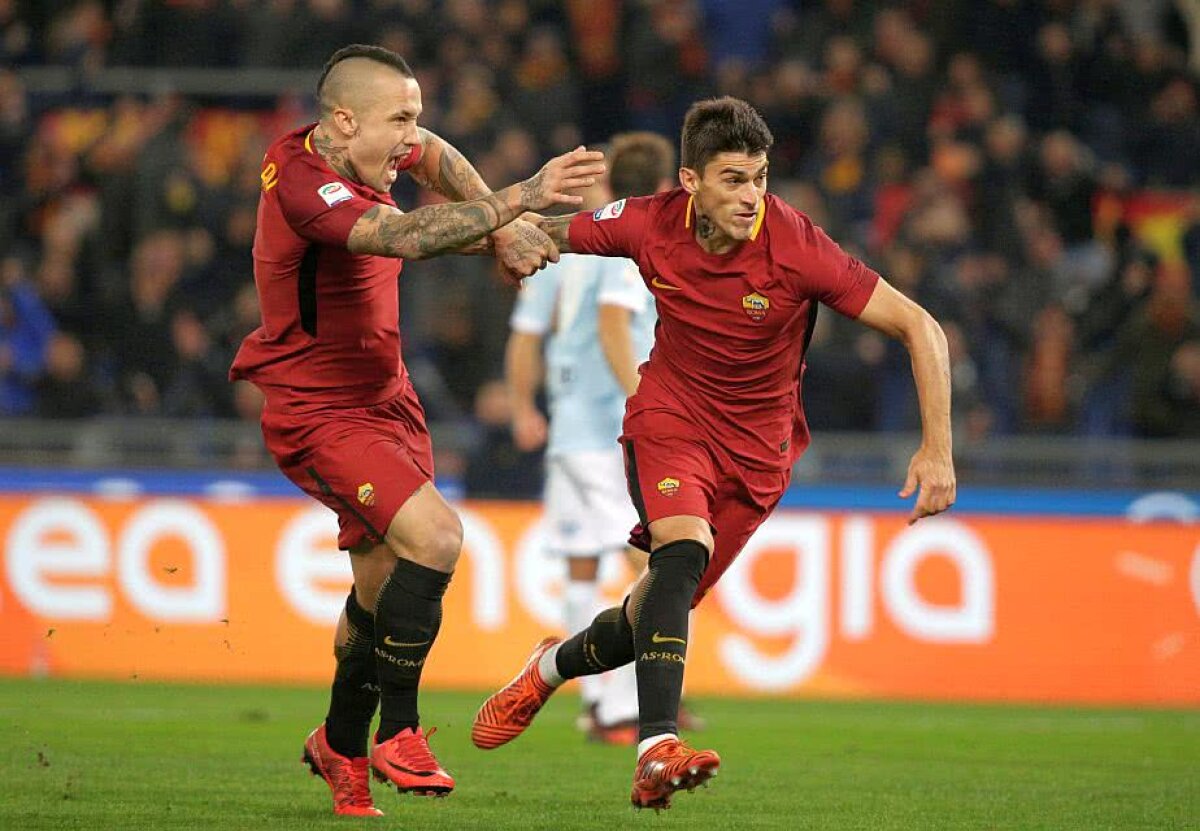 FOTO + VIDEO Roma se impune în meciul cu Lazio » Ștefan Radu, complice la golul cu care Roma a obținut victoria