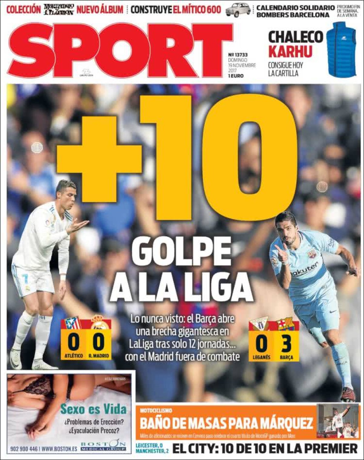 Ce scriu azi ziarele de sport din lume (19 noiembrie 2017)