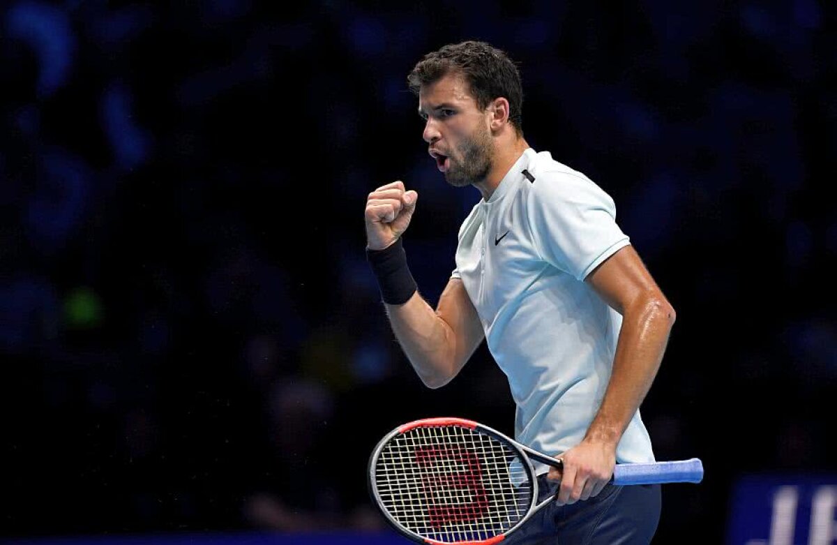 FOTO+VIDEO Finala Turneului Campionilor // Dimitrov e campionul de la Londra! Bulgarul încheie anul pe podiumul mondial