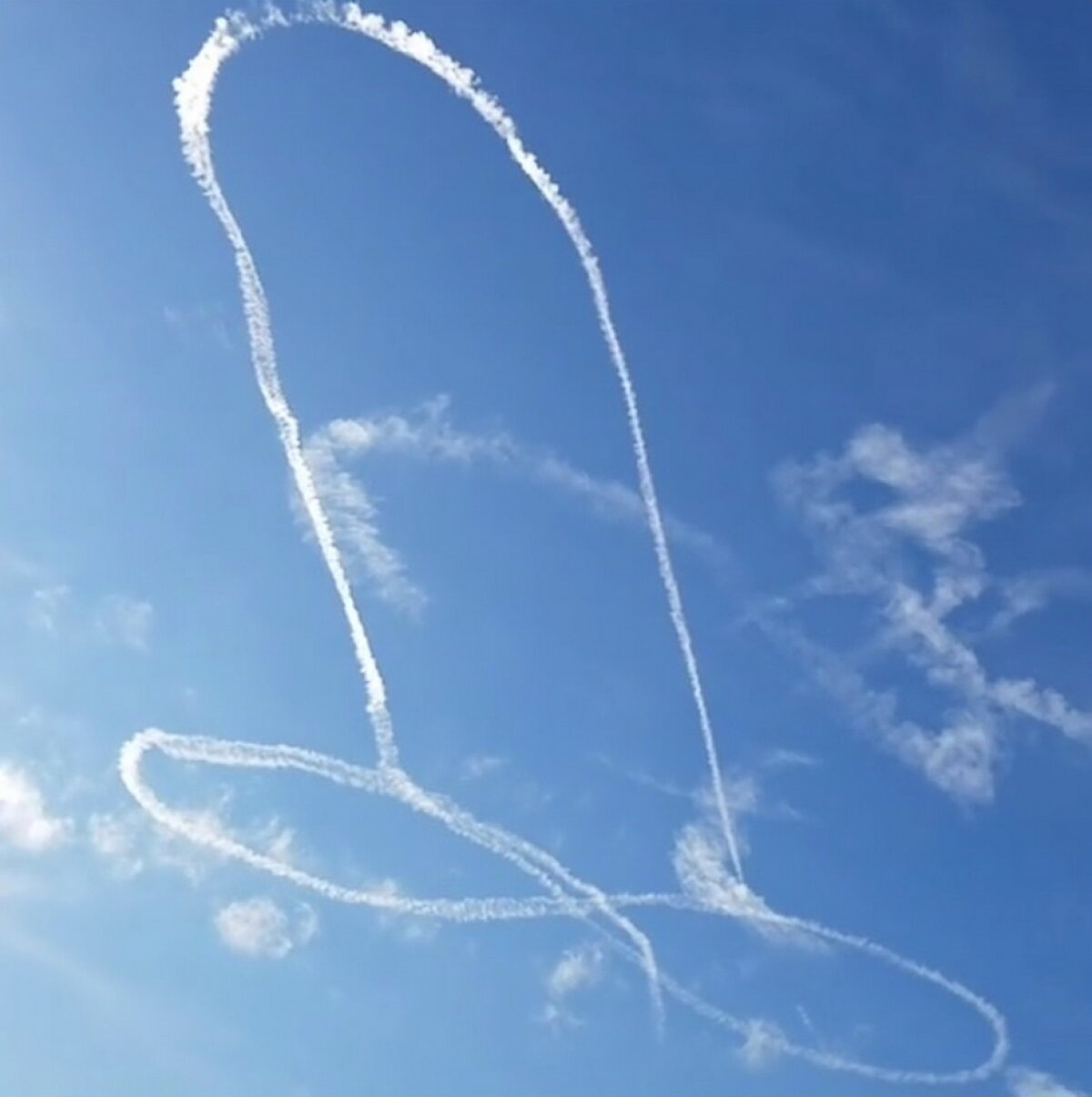 FOTO & VIDEO Gest obscen făcut de un pilot al US Navy. Ce a desenat pe cer a provocat râsul întregii lumi