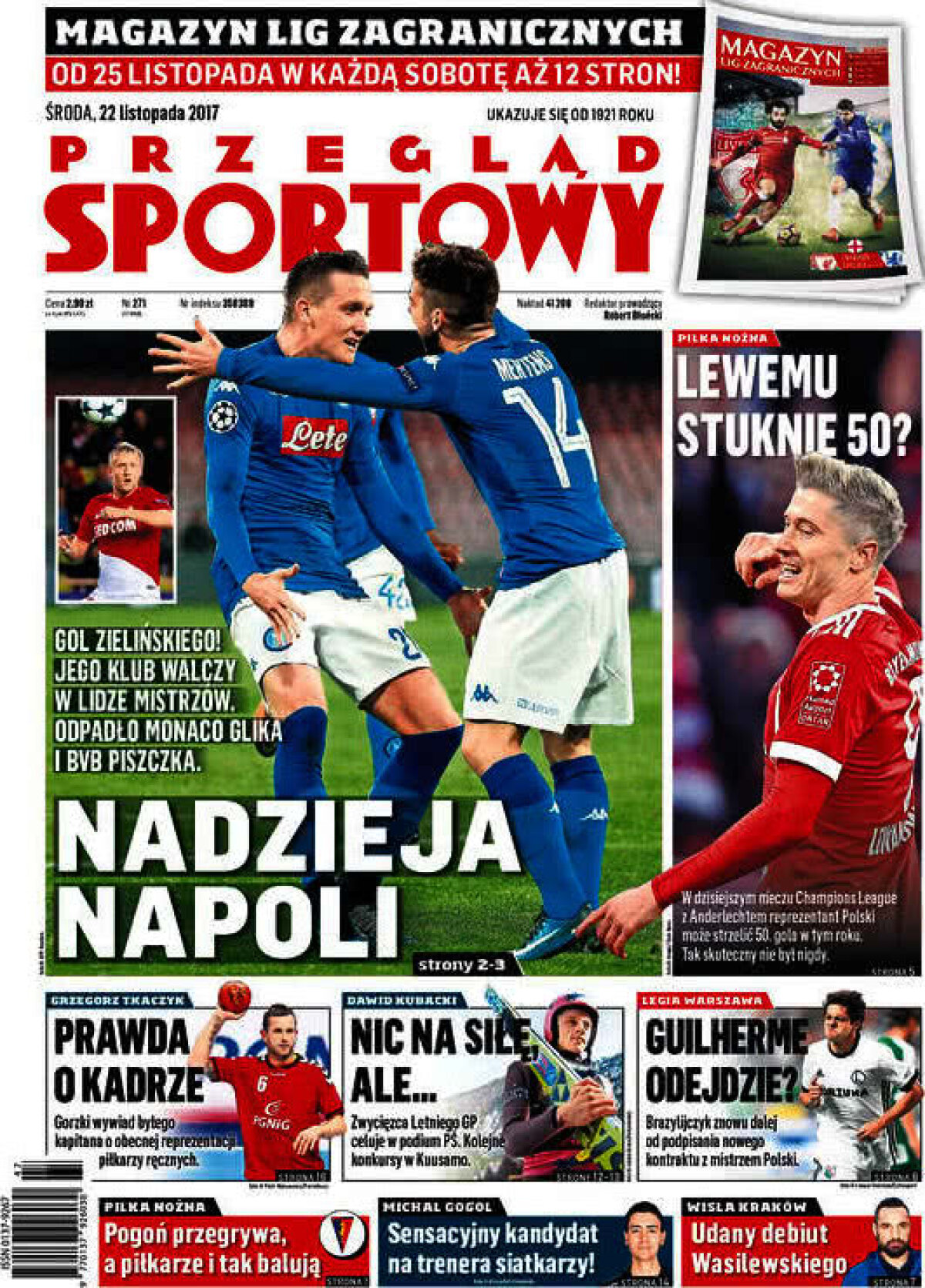 Ce scriu azi ziarele de sport din lume (22 noiembrie 2017)