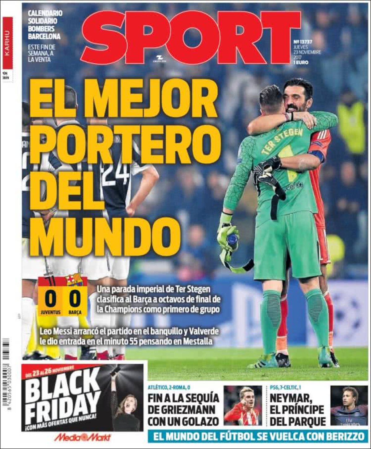 Ce scriu azi ziarele de sport din lume (23 noiembrie 2017)