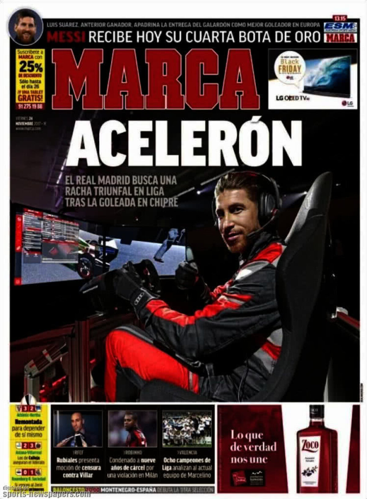 Ce scriu azi ziarele de sport din lume (24 noiembrie 2017)