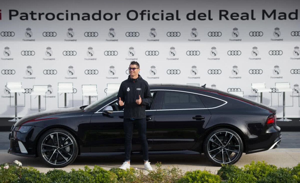 FOTO Jucătorii lui Real Madrid au primit câte o mașină de lux » Ronaldo are un bolid de 150.000 de lire