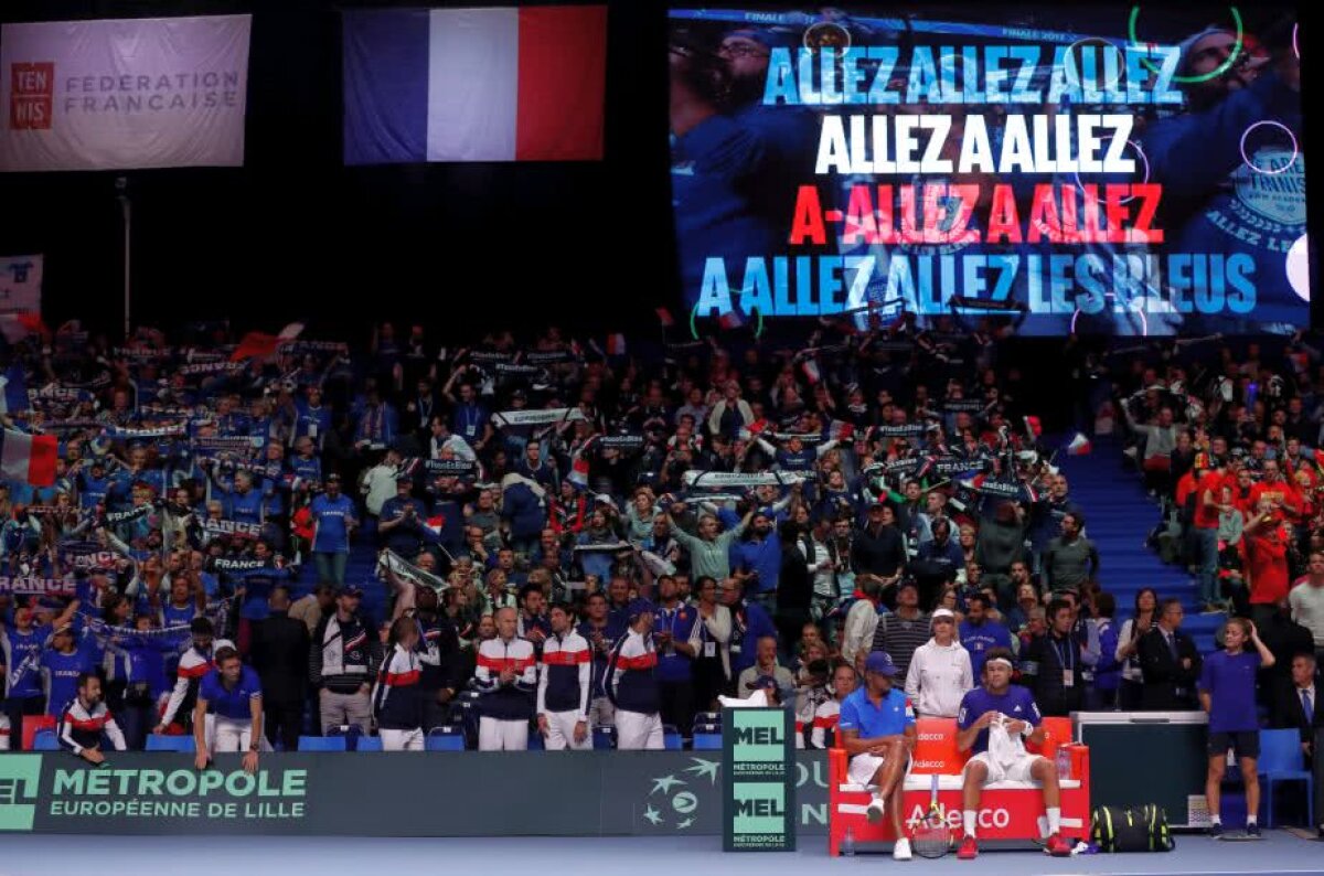 VIDEO + FOTO Franța și Belgia sunt la egalitate după prima zi a finalei Cupei Davis » Tsonga și Goffin, victorii fără emoții