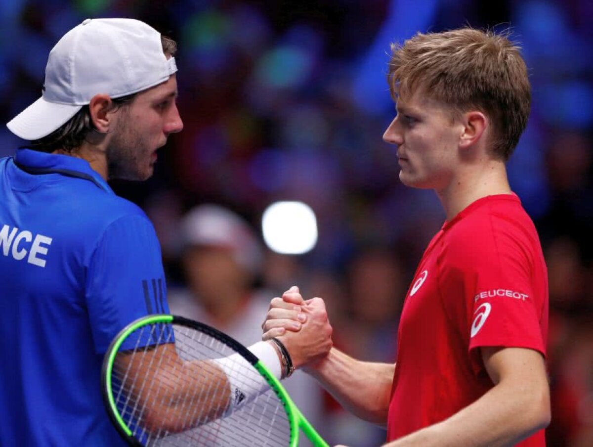 VIDEO + FOTO Franța și Belgia sunt la egalitate după prima zi a finalei Cupei Davis » Tsonga și Goffin, victorii fără emoții