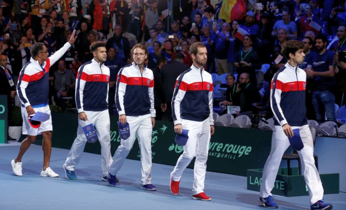 VIDEO + FOTO Franța și Belgia sunt la egalitate după prima zi a finalei Cupei Davis » Tsonga și Goffin, victorii fără emoții