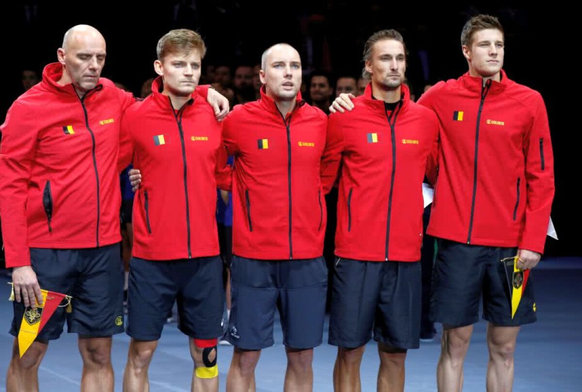 VIDEO + FOTO Franța și Belgia sunt la egalitate după prima zi a finalei Cupei Davis » Tsonga și Goffin, victorii fără emoții