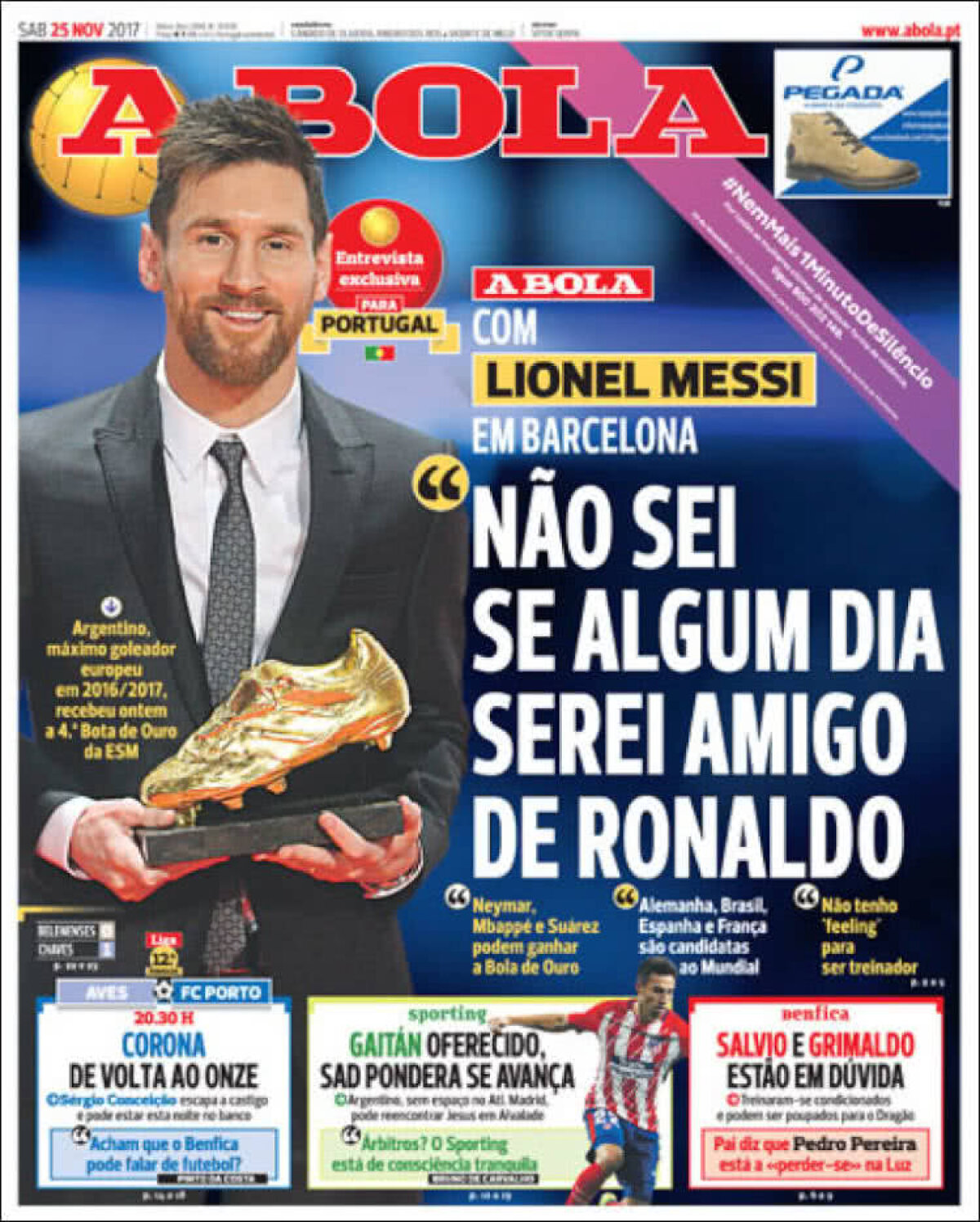 Ce scriu azi ziarele de sport din lume (25 noiembrie 2017)