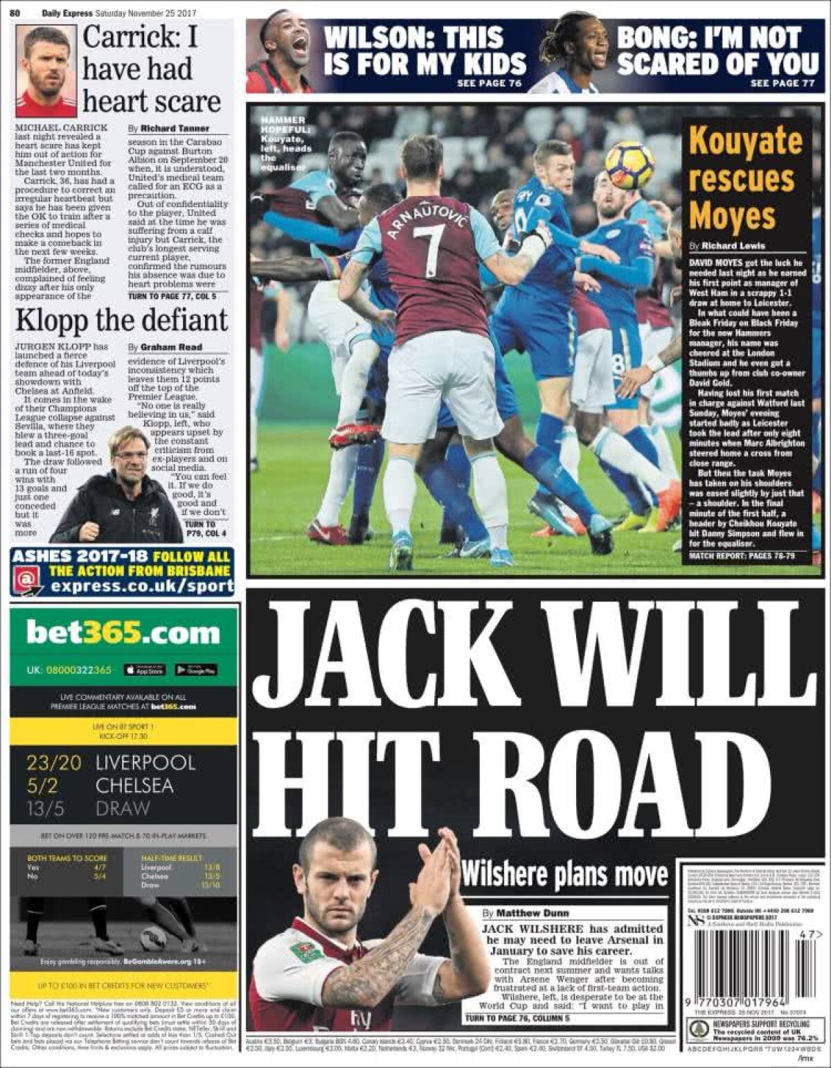 Ce scriu azi ziarele de sport din lume (25 noiembrie 2017)