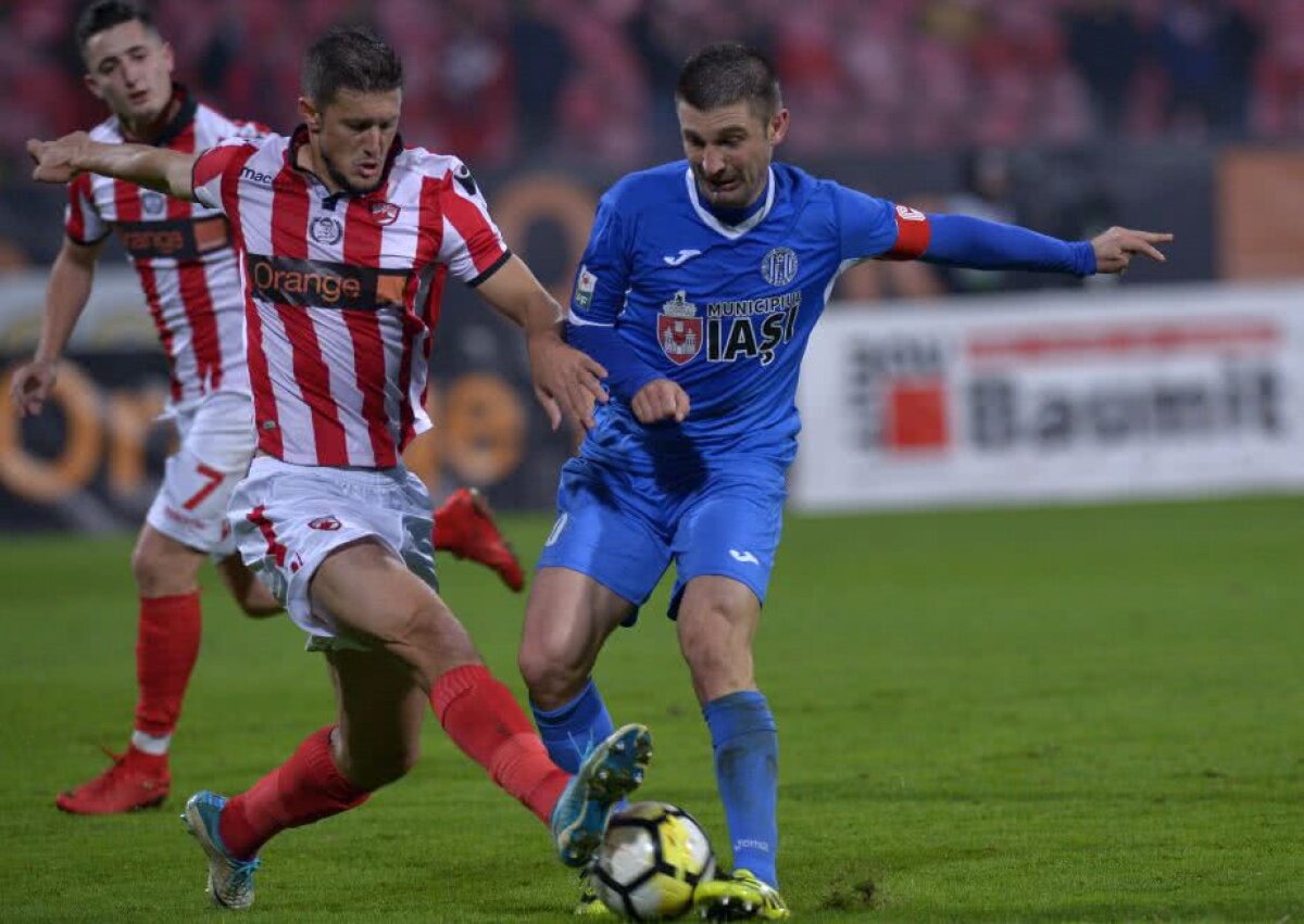 CRONICĂ+VIDEO+FOTO » Miriuță nu e "over". Cartonașele sunt! Victorie cu scandal pentru Dinamo în fața lui Poli Iași