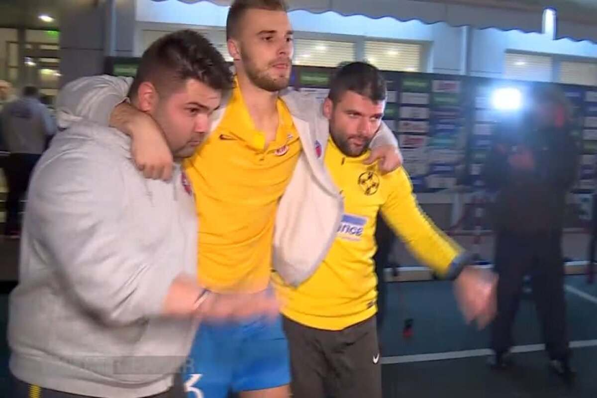 FOTO Amatorism total la FCSB! Ce s-a întâmplat cu Planici după accidentare + Cum arată piciorul fundașului