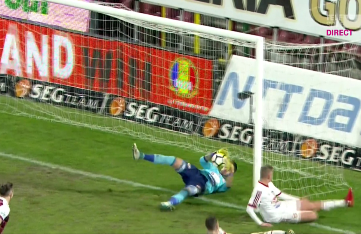 FOTO Fază controversată la CFR Cluj - Sepsi Sfântu Gheorghe! Opinia specialistului: "Este gol"